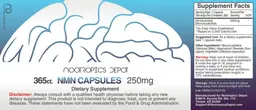 Label for NMN Capsules 250 mg