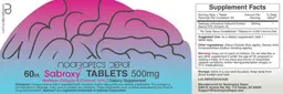 Label for Sabroxy Tablets 500 mg