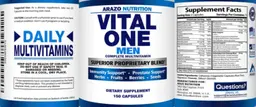 Label for Vital One Men
