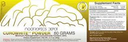 Label for CuroWhite Powder