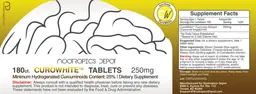 Label for CuroWhite Tablets 250 mg
