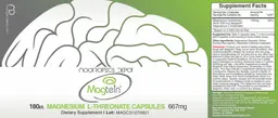 Label for Magtein Magnesium L-Threonate Capsules 667 mg