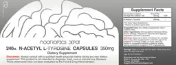 Label for N-Acetyl L-Tyrosine Capsules 350 mg