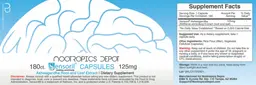 Label for Sensoril Capsules 125 mg