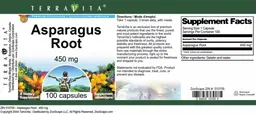 Label for Asparagus Root 450 mg