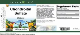 Label for Chondroitin Sulfate 450 mg