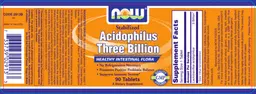 Stabilized Acidophilus Three Billion