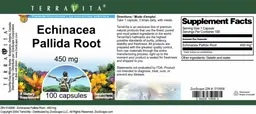 Label for Echinacea Pallida Root 450 mg