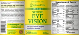 Label for Senior Eye Vision