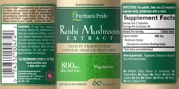 Label for Reishi Mushroom Extract 800 mg