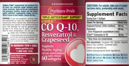 Label for Q-Sorb Co Q-10, Resveratrol & Grapeseed