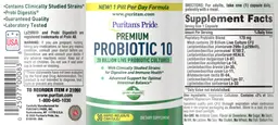 Label for Probiotic 10