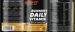 Label for Runner's Daily Vitamin