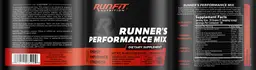 Label for Runner's Performance Mix Fruit Punch Flavor