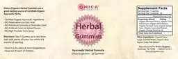 Label for Herbal Gummies