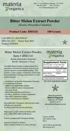 Label for Bitter Melon Extract Powder