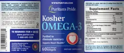 Label for Kosher Omega-3