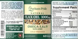 Natural Flax Oil 1000 mg