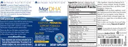 Label for MorDHA Lemon Flavor