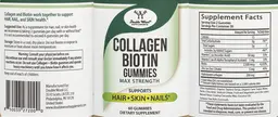 Label for Collagen Biotin Gummies