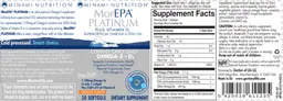 Label for MorEPA Platinum