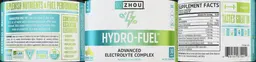 Label for Hydro-Fuel Lemon Lime