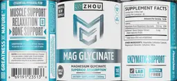 Label for Mag Glycinate 350 mg