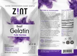 Label for Beef Gelatin