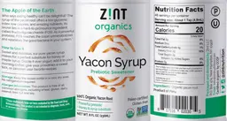Label for Yacon Syrup