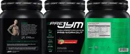 Label for Pre JYM Strawberry Kiwi