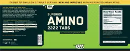 Label for Superior Amino 2222 Tabs