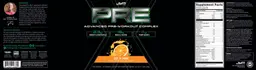 Label for Pre JYM X Advanced Pre-Workout Complex Rise 'N' Grind