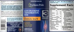 Label for Glucosamine Chondroitin MSM with Omega 3, 6, 9