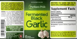 Label for Fermented Black Garlic