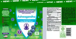 Label for Ashwagandha Natural Blueberry Flavor