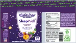 Label for SleepWell Melatonin 3 mg