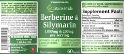 Label for Berberine 1,000 mg & Silymarin 200 mg