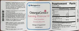 Label for Evening Primrose Oil