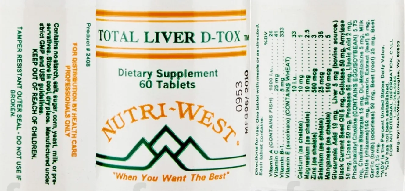 Label for Total Liver D-Tox