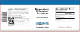 Label for Magnesium/Potassium Aspartate