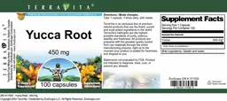 Label for Yucca Root 450 mg