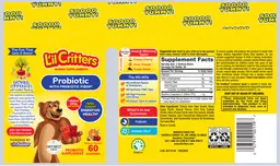 Label for Probiotic with Prebiotic Fiber