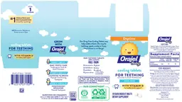 Label for Orajel Baby Cooling Tablets for Teething