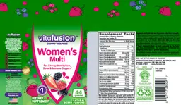 Label for Women's Multi Natural Berry Flavors