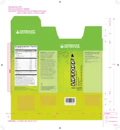 Label for Liftoff Lemon-Lime Blast