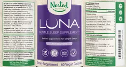 Label for LUNA with Melatonin
