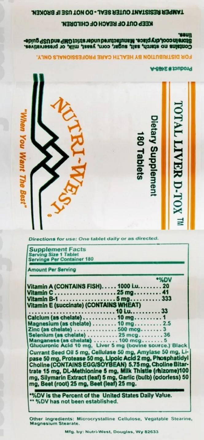 Label for Total Liver D-Tox