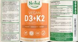 Label for Vegan D3 + K2