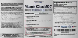 Vitamin K2 as MK-7
