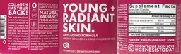 Label for Young + Radiant Skin.